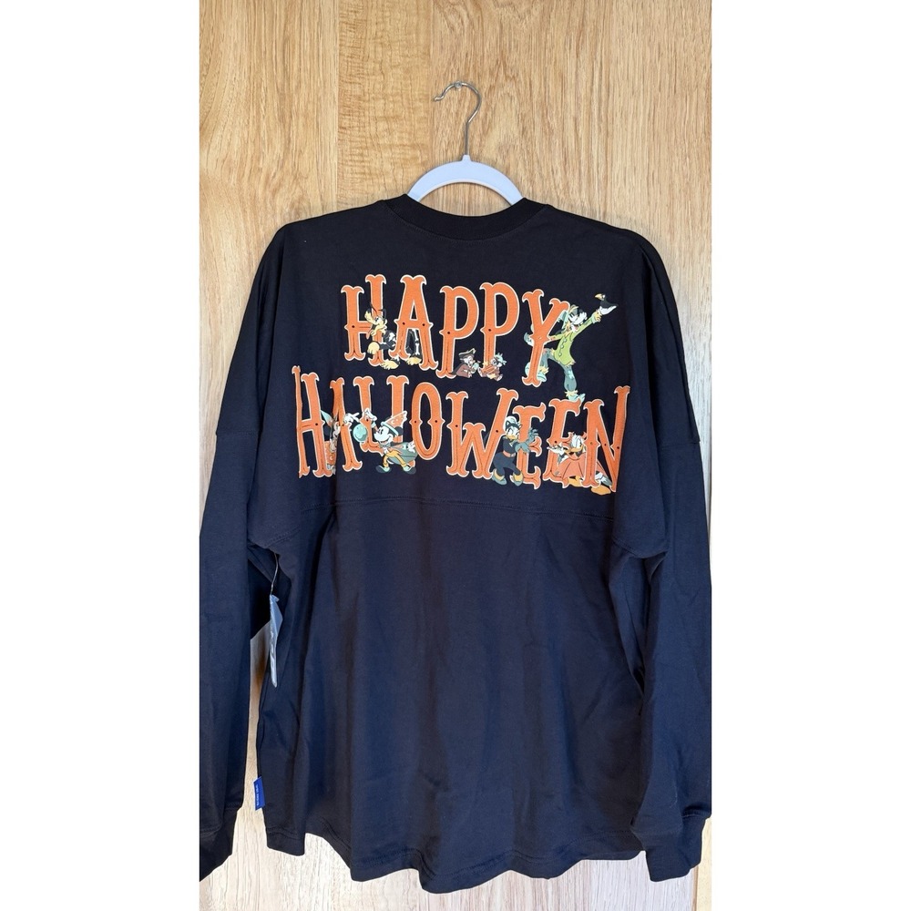 Disney Parks Happy Halloween Spirit Jersey Adult XL Mickey Mouse Pumpkin NWT